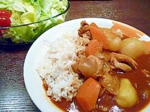 まるごと新じゃが＆新玉ねぎのチキンカレー